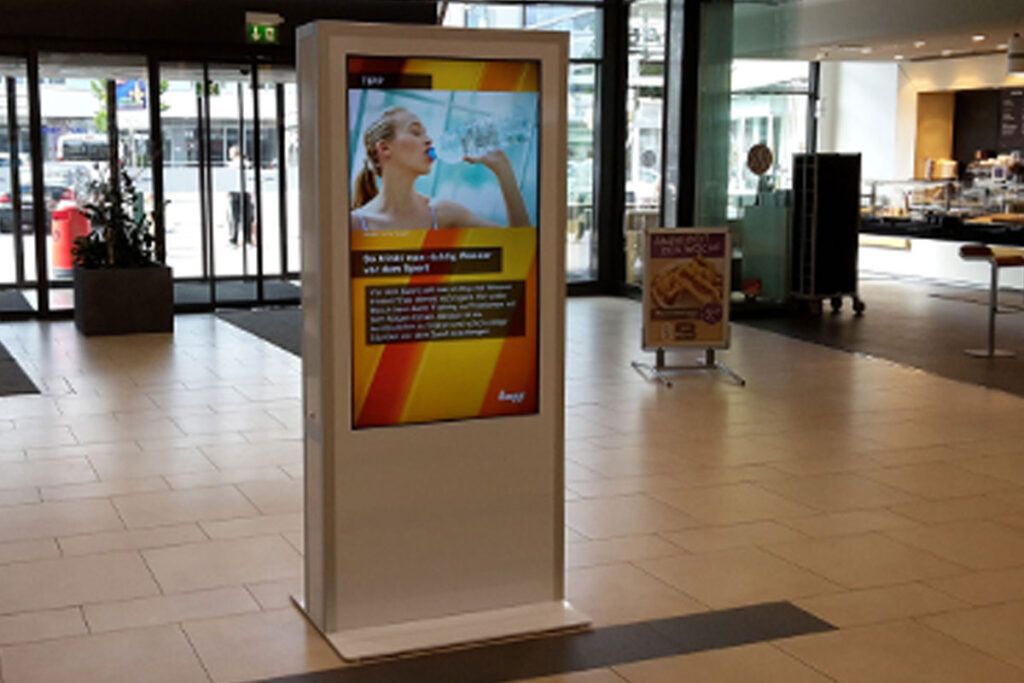 Werbedisplay im Lurup Center