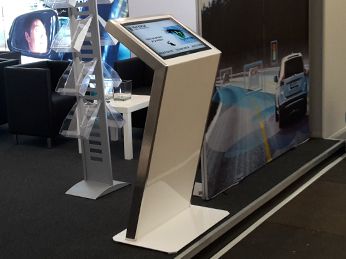 Touch Terminal auf einer Messe